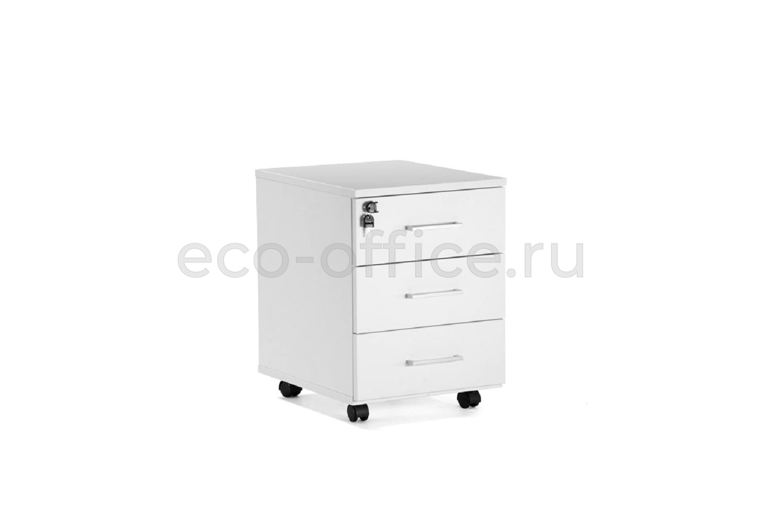 Тумба подкатная TOUR Basic 80T004 W3W3 alum Белый купить в Тюмени