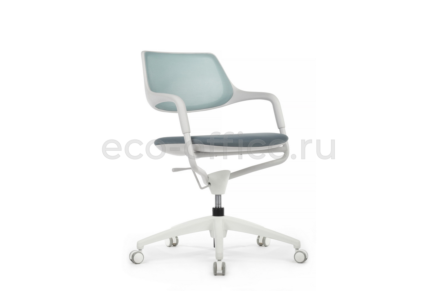 Кресло RV Design SCROLL HY-813D Голубая сетка / Серая ткань купить в Тюмени