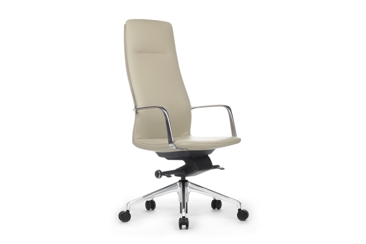 Кресло руководителя RV Design PLAZA FK004-A13 Бежевая кожа купить в Тюмени