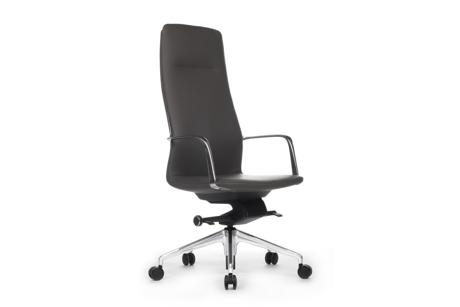 Кресло руководителя RV Design PLAZA FK004-A13 Антрацит кожа купить в Тюмени