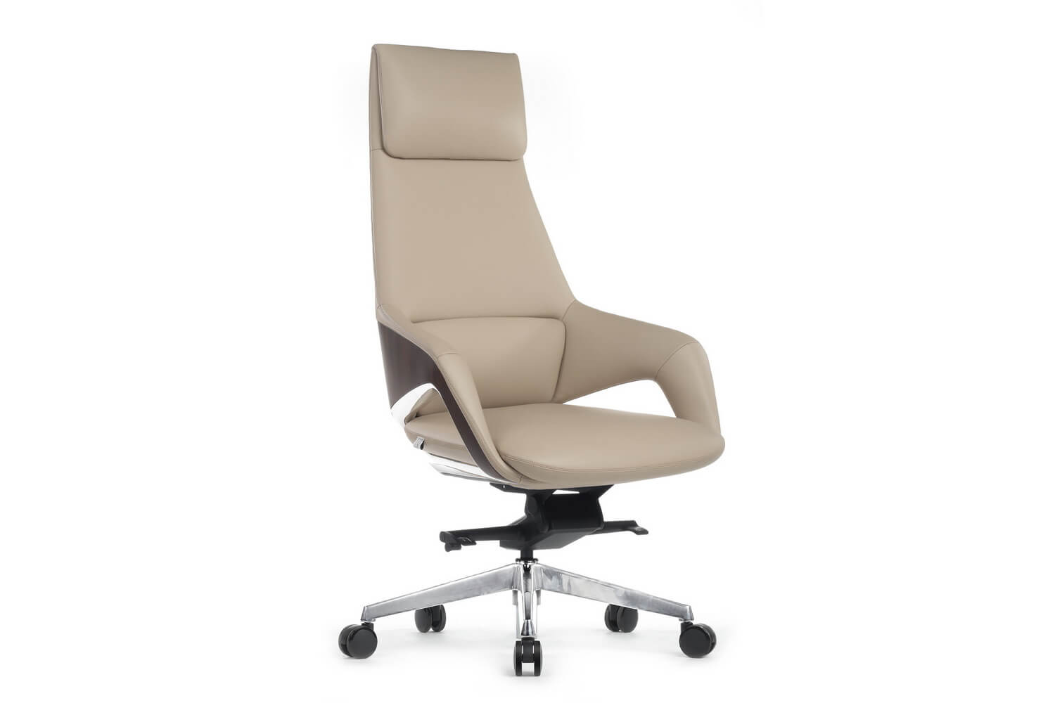 Кресло руководителя RV Design AURA FK005-A Светло-бежевая кожа купить в Тюмени