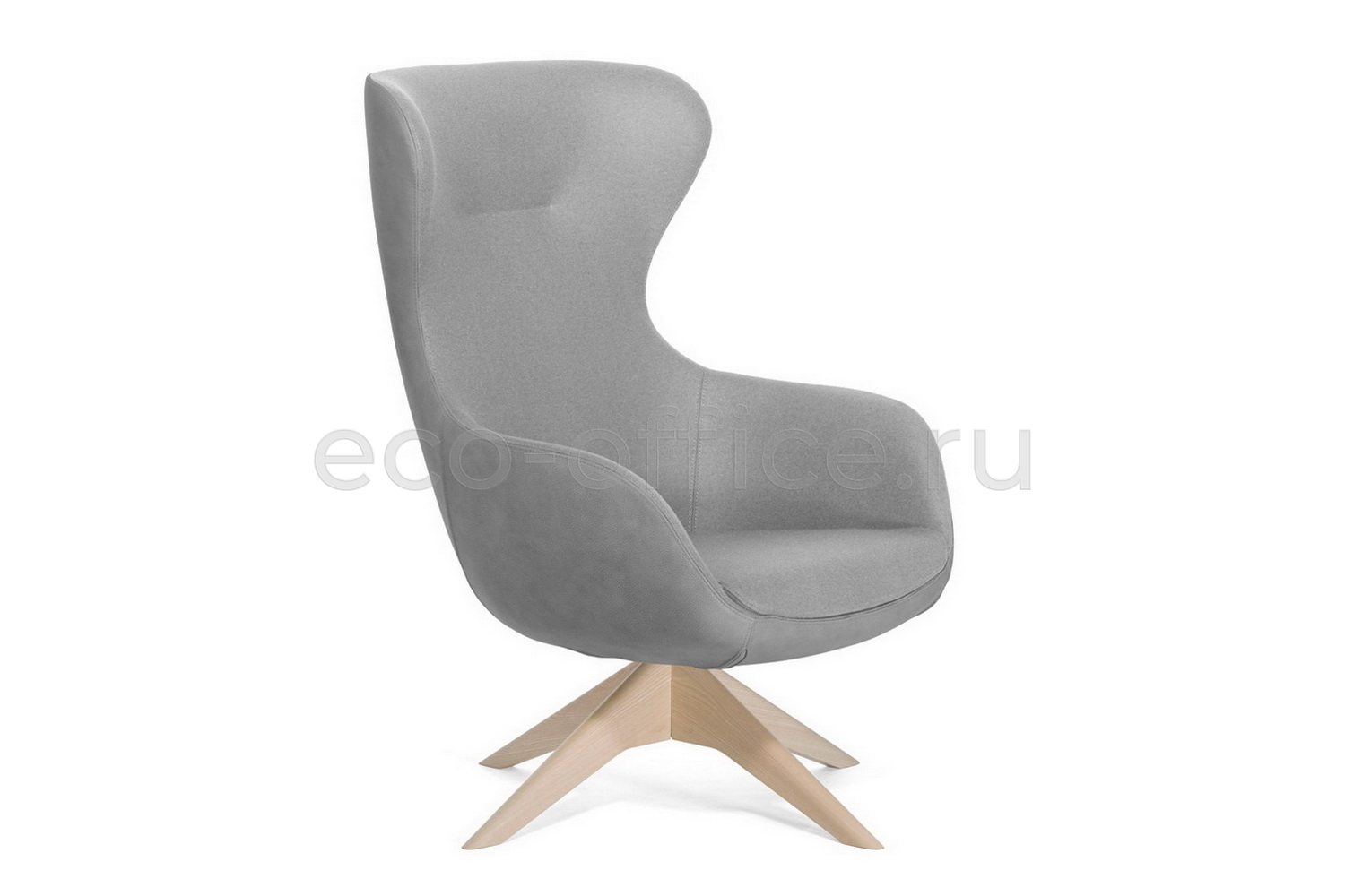 Офисное кресло Profoffice ELEGANCE WOOD на крестовине Серый войлок купить в Тюмени
