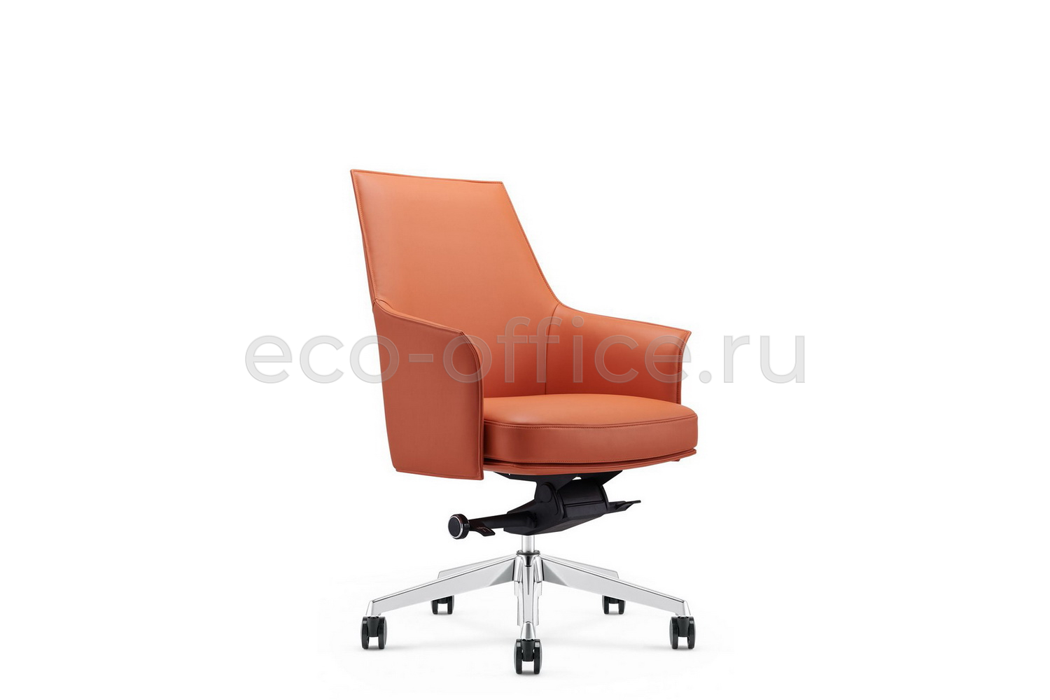 Кресло руководителя RV Design ROSSO-M B1918 Оранжевая кожа купить в Тюмени