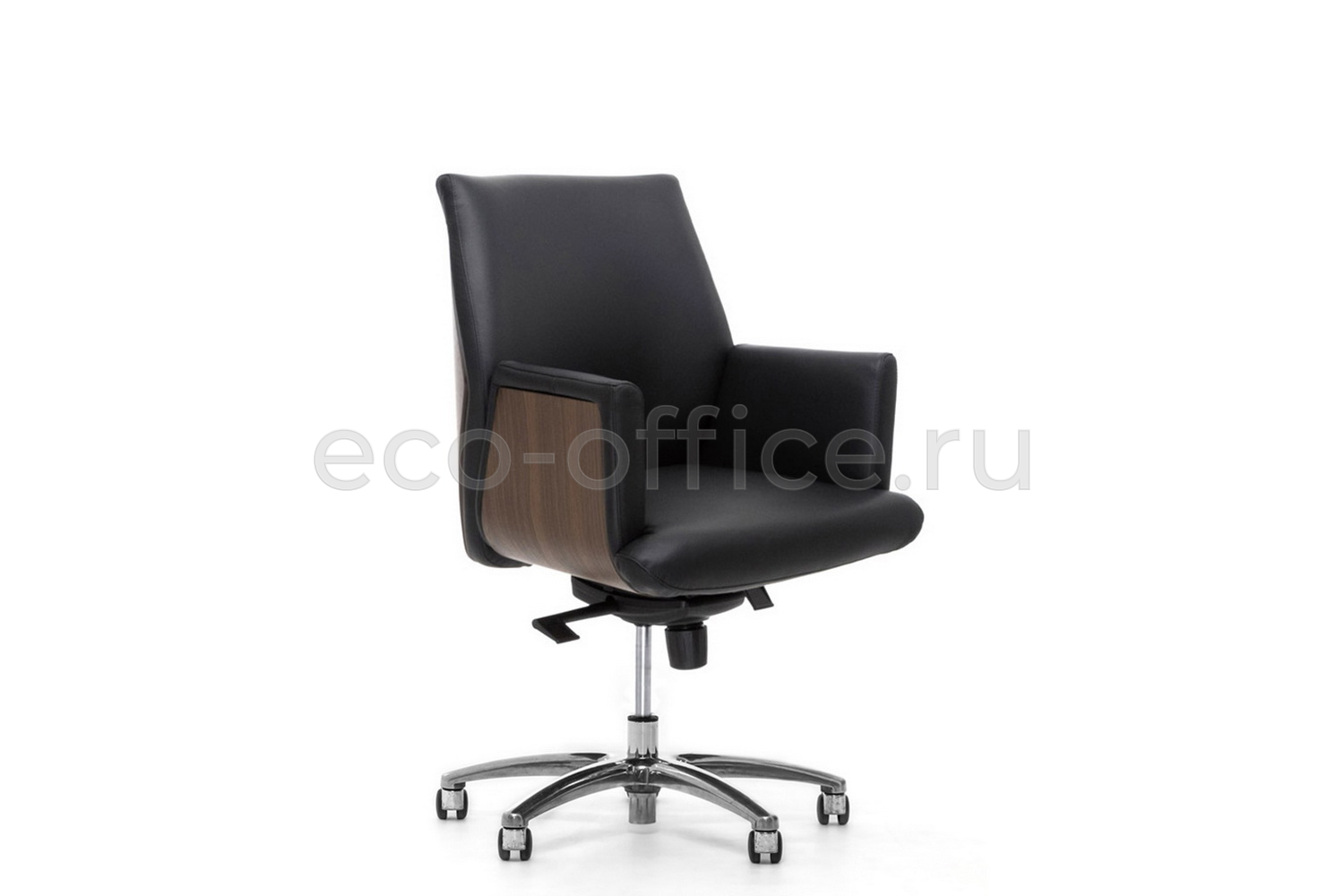 Кресло руководителя Profoffice ZEUS B Орех Чёрная кожа купить в Тюмени