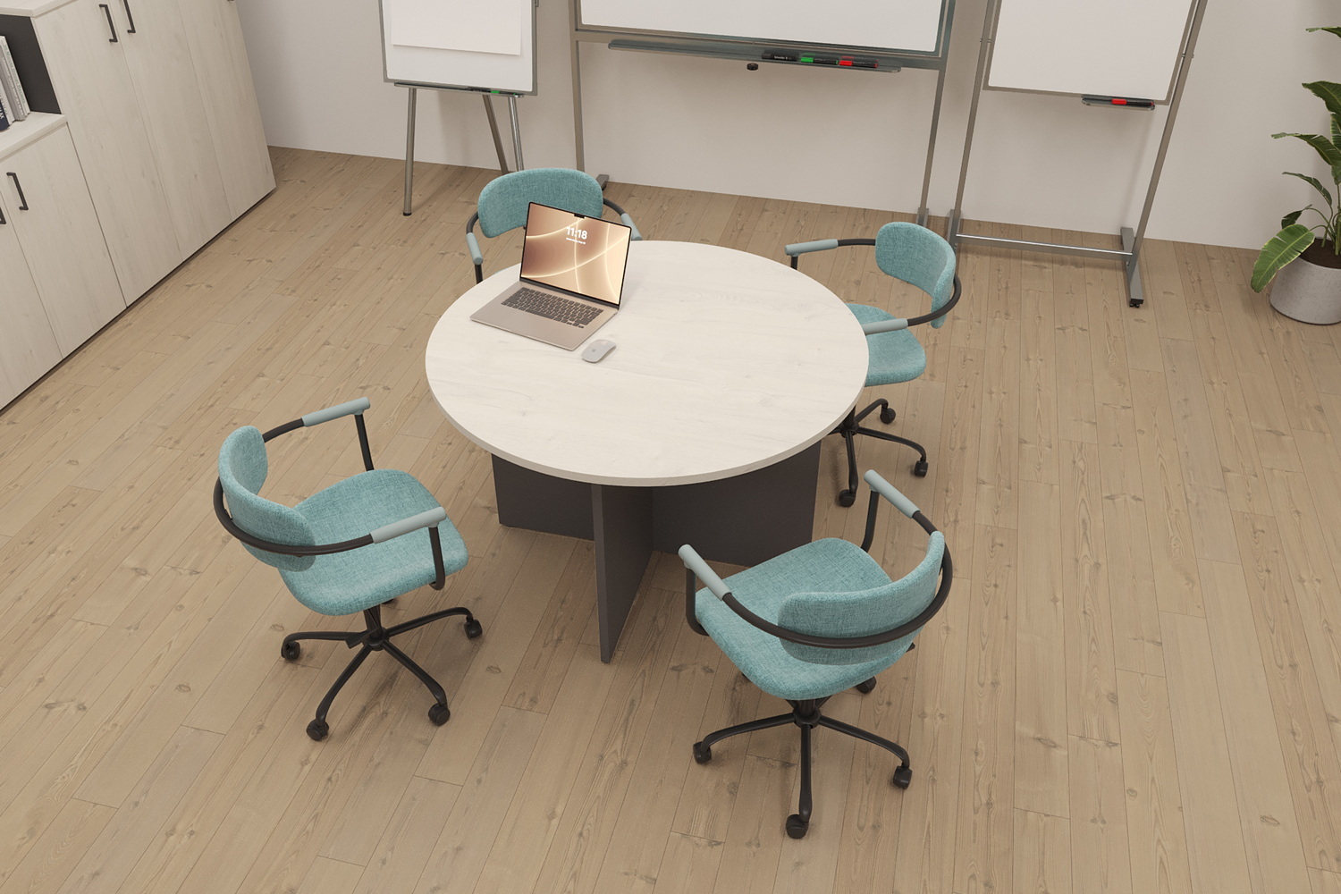 столы для переговоров style project дуб наварра / антрацит фото
