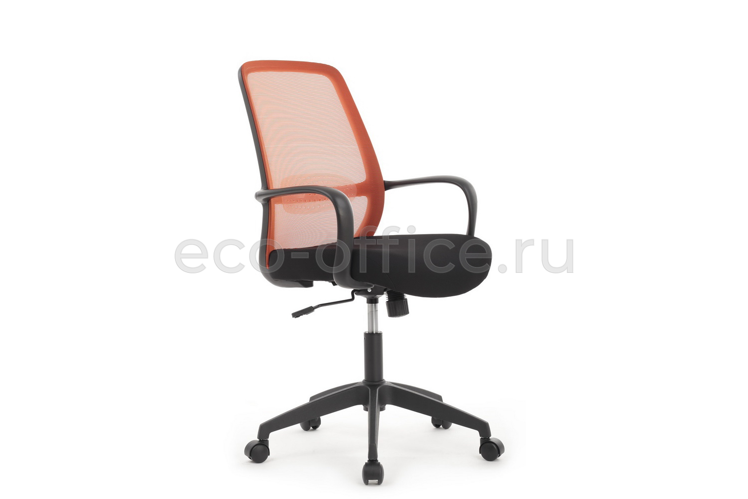 Кресло RV Design FAST W-207 Чёрный пластик / Оранжевая ткань купить в Тюмени