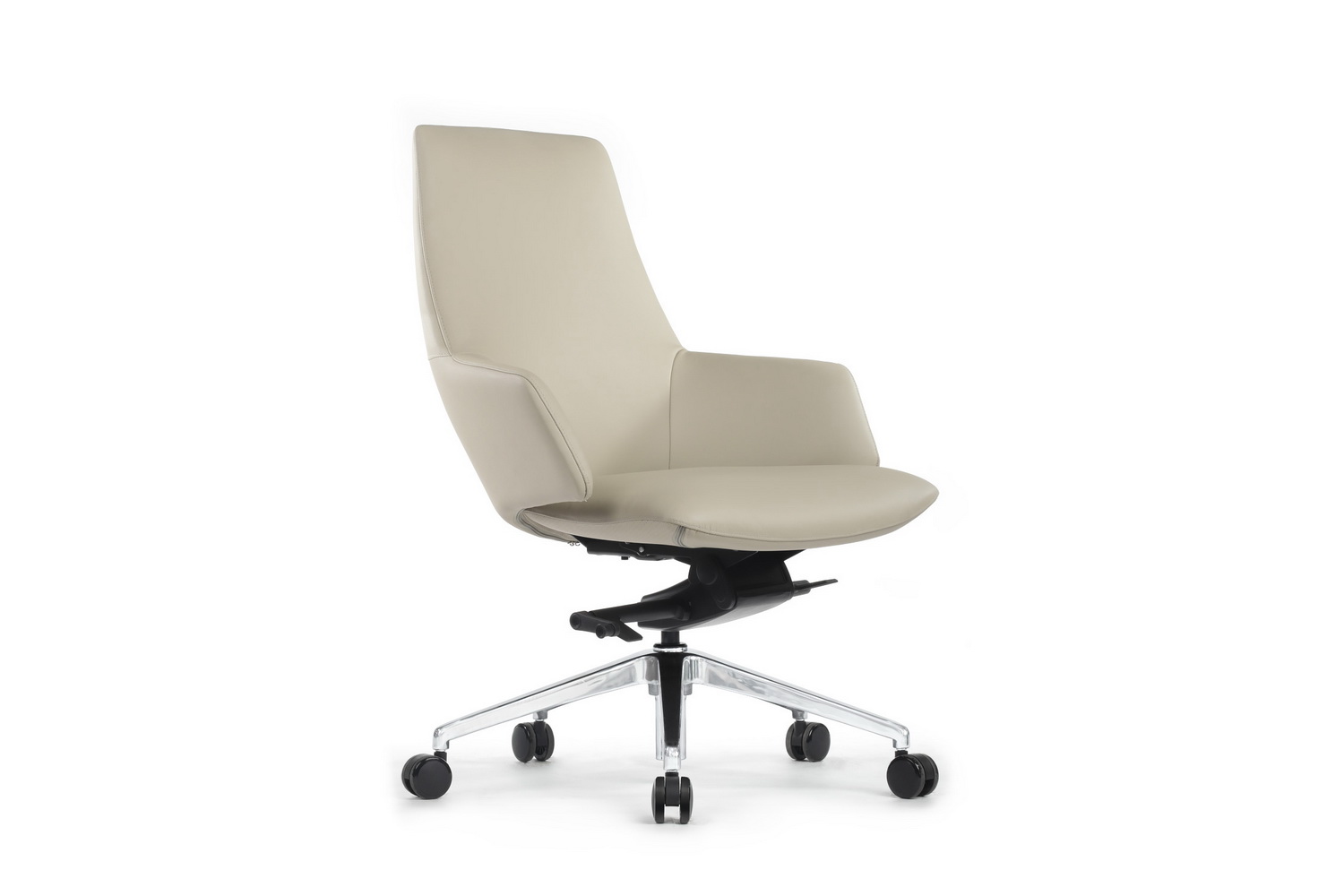 Кресло руководителя RV Design SPELL-M B1719 Светло-серая кожа купить в Тюмени