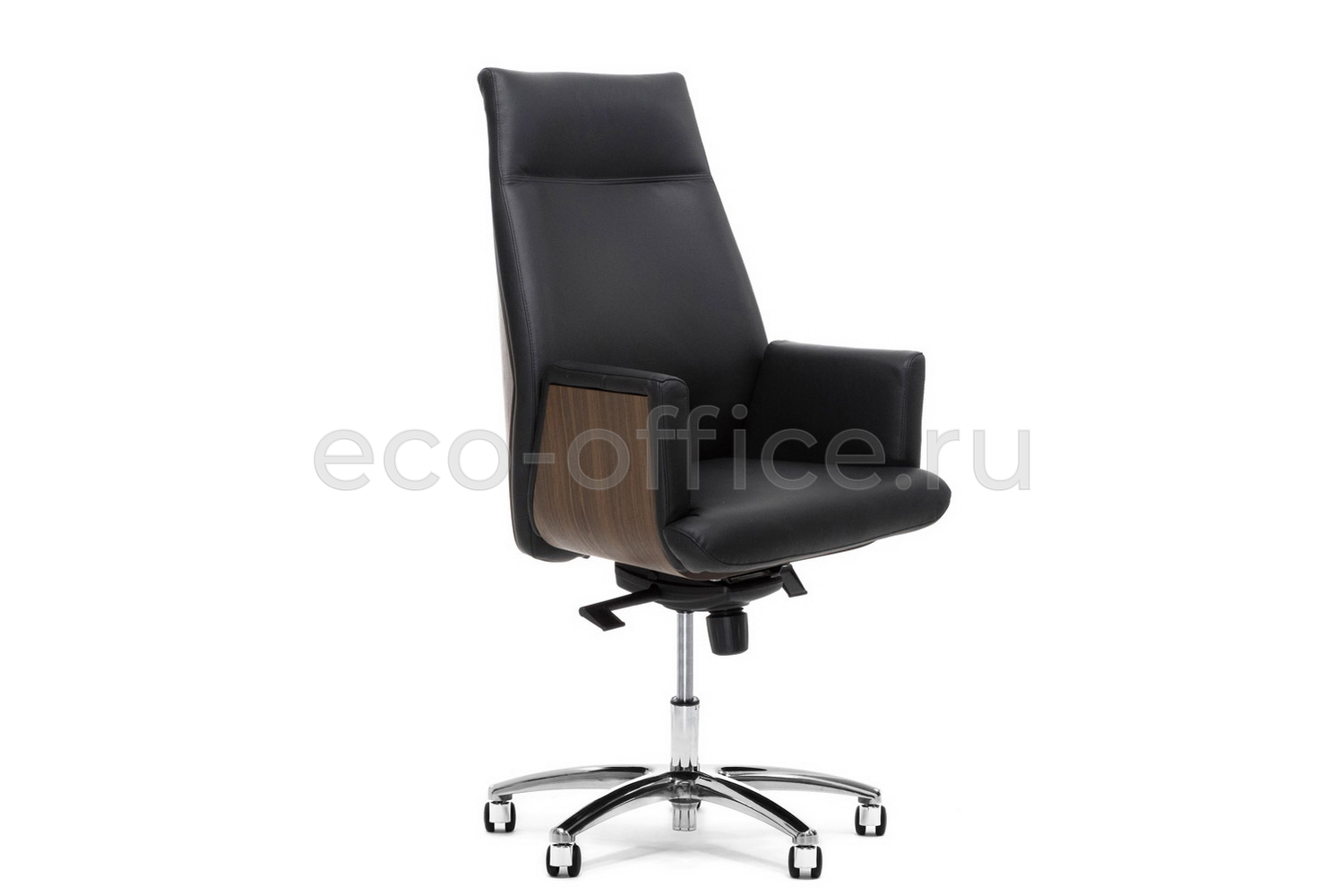Кресло руководителя Profoffice ZEUS A Орех Чёрная кожа купить в Тюмени