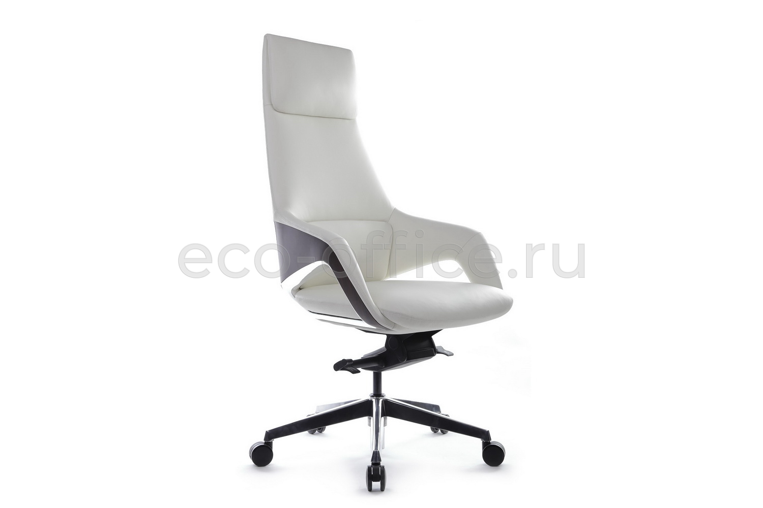 Кресло руководителя RV Design AURA FK005-A Белая кожа купить в Тюмени