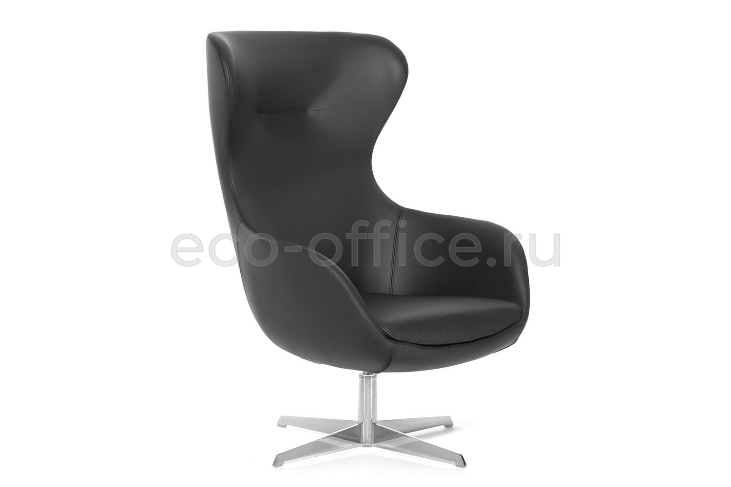 Кресло Profoffice ELEGANCE METAL R7 Dakota black Чёрная кожа купить в Тюмени