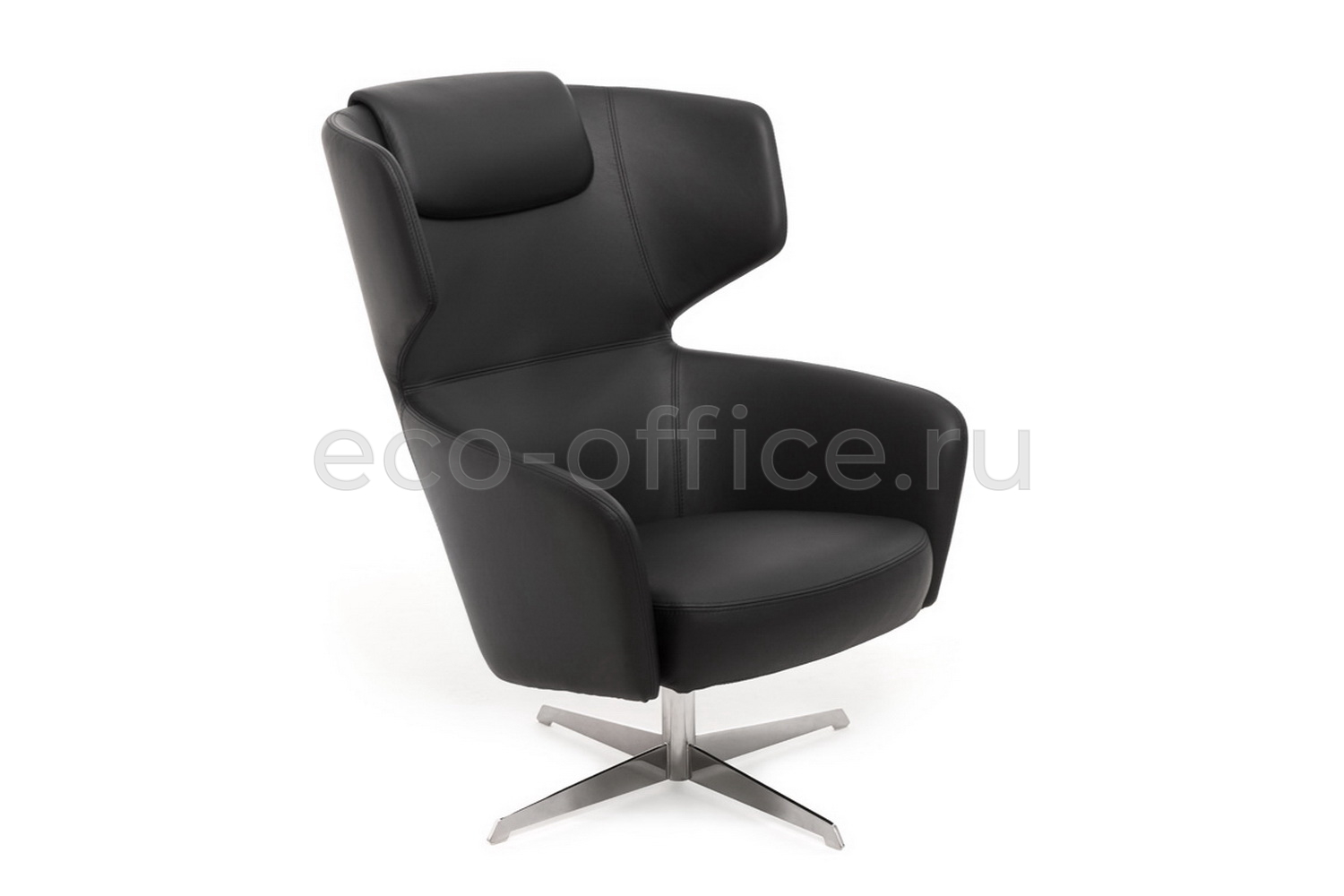 Кресло Profoffice VENTO High R7 Dakota Black Чёрная кожа купить в Тюмени