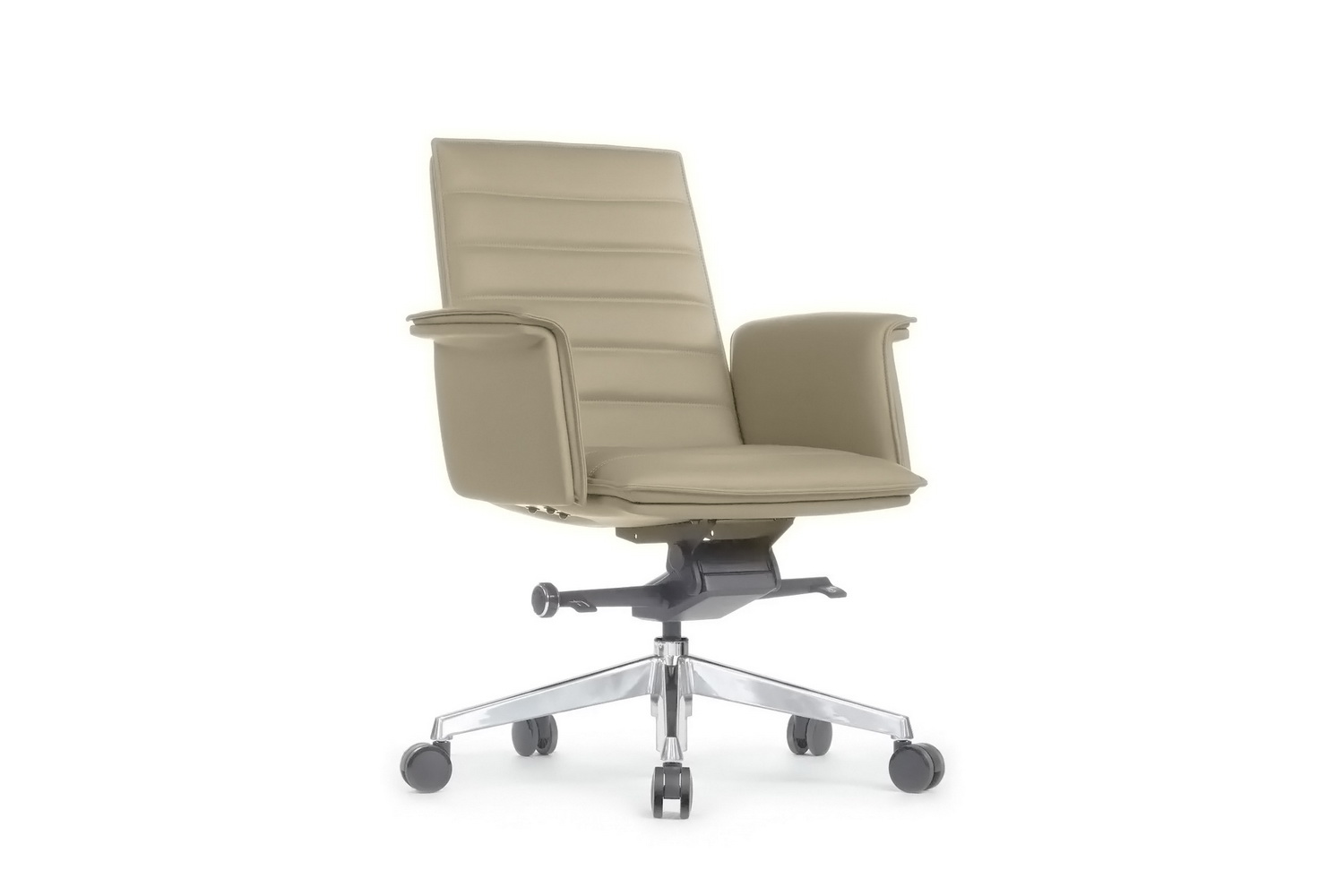 Кресло руководителя RV Design RUBENS-M B1819-2 Светло-серая кожа купить в Тюмени
