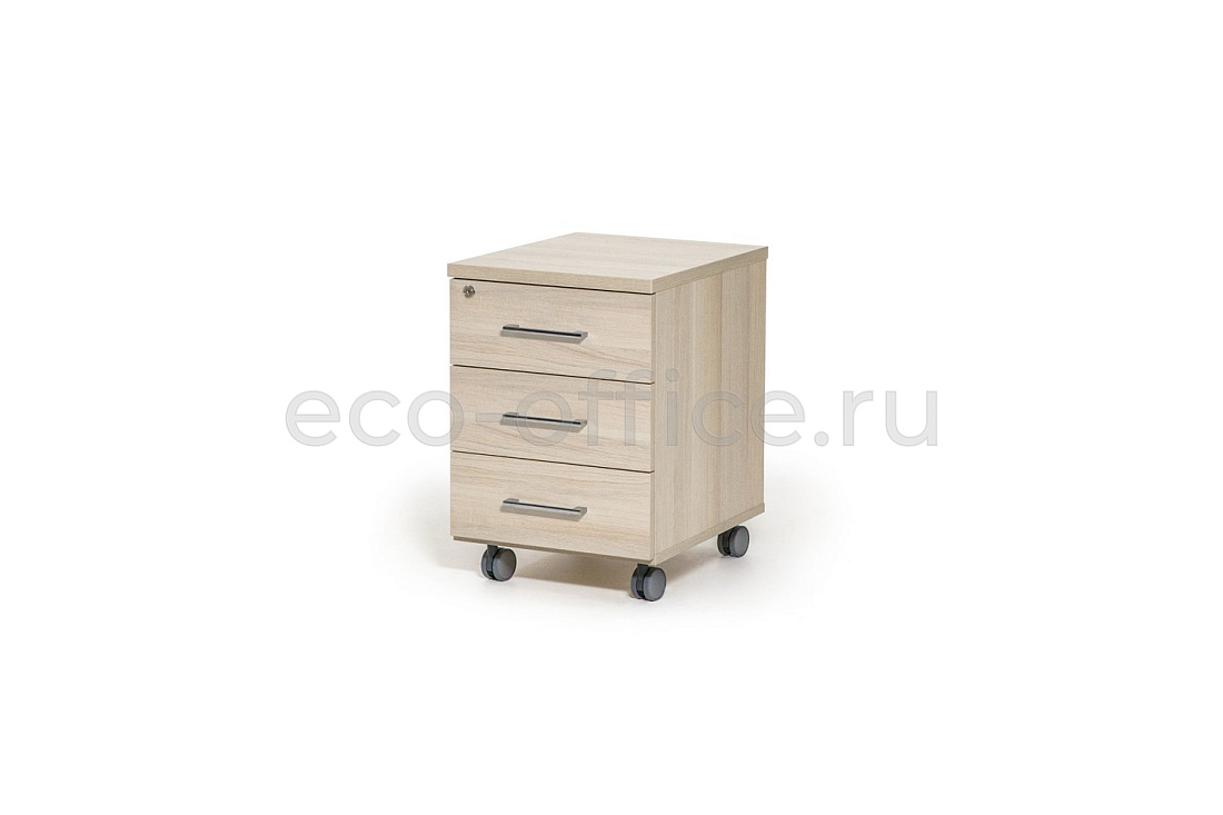 Тумба подкатная 3 ящика FE/RO 72T002 DYDY Дуб Светлый купить в Тюмени