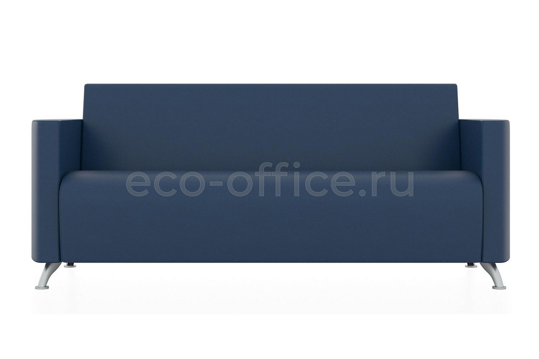 Трехместный диван СИТИ экокожа Euroline 903 Бриллиантово-синий купить в Тюмени