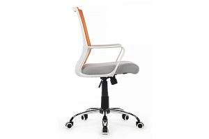 Кресло RV Chair MINT 1029MW Оранжевая сетка / Серая ткань фото