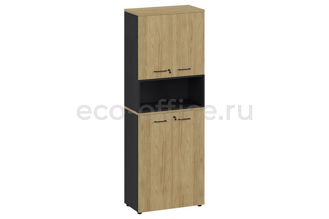 Шкаф высокий составной FLEX 221 hinged/open 156Z 15 156Z.34 Гикори купить в Тюмени