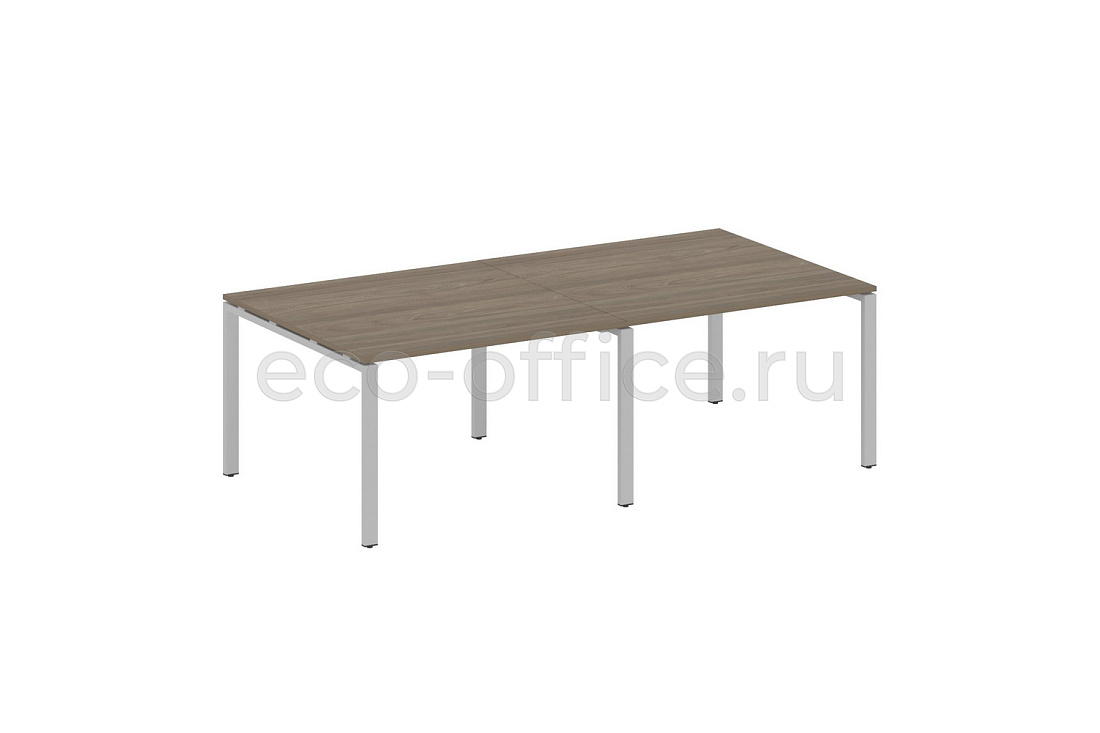 Стол переговорный (2 столешницы) METAL SYSTEM STYLE БП.ПРГ-2.2 Вяз Благородный / Серый металл  стоимость