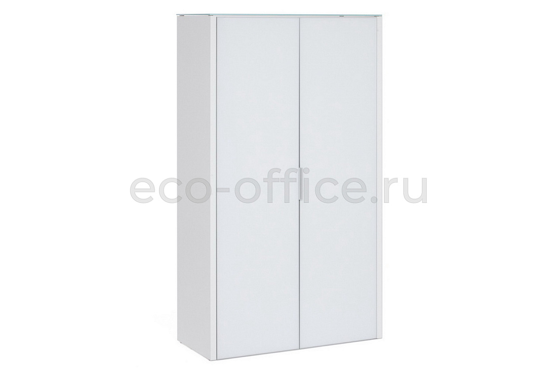 Шкаф для бумаг 2 двери GALA LIB2/980 + LIBW/980 WHITE crvGLASS купить в Тюмени