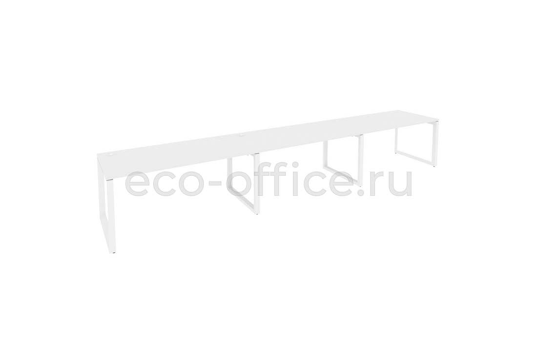 Рабочая станция на O-образном м/к ONIX O.MO-RS-3.4.8 Белый Бриллиант / Белый металл  купить в Тюмени