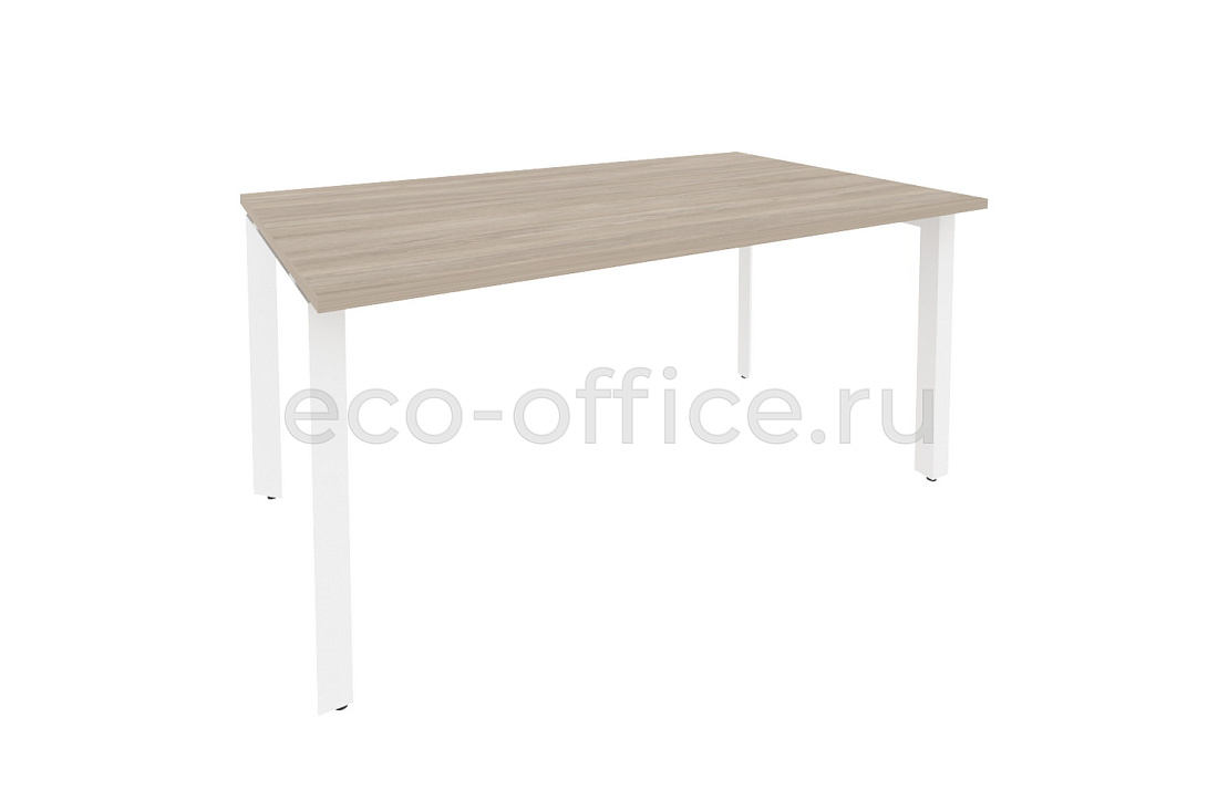 Стол переговорный (1 столешница) ONIX O.MP-PRG-1.4 Дуб Аттик / Белый металл  купить в Тюмени