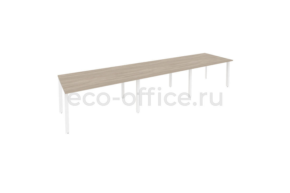 Стол переговорный (3 столешницы) ONIX O.MP-PRG-3.3 Дуб Аттик / Белый металл  купить в Тюмени