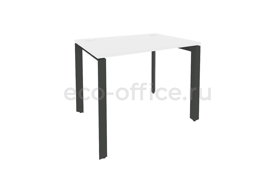 Стол рабочий на П-образном м/к ONIX O.MP-SP-1.7 Белый Бриллиант / Антрацит металл  купить в Тюмени