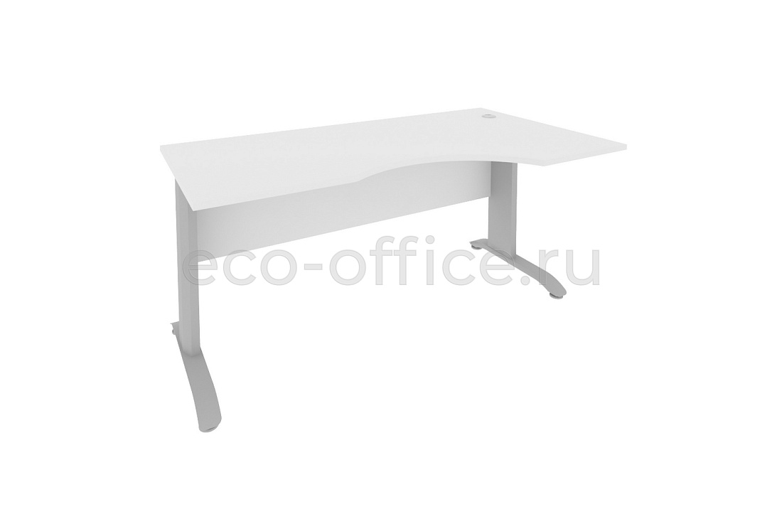 Стол криволинейный правый RIVA Metal ПЛ.СА-1 (R) Белый купить в Тюмени