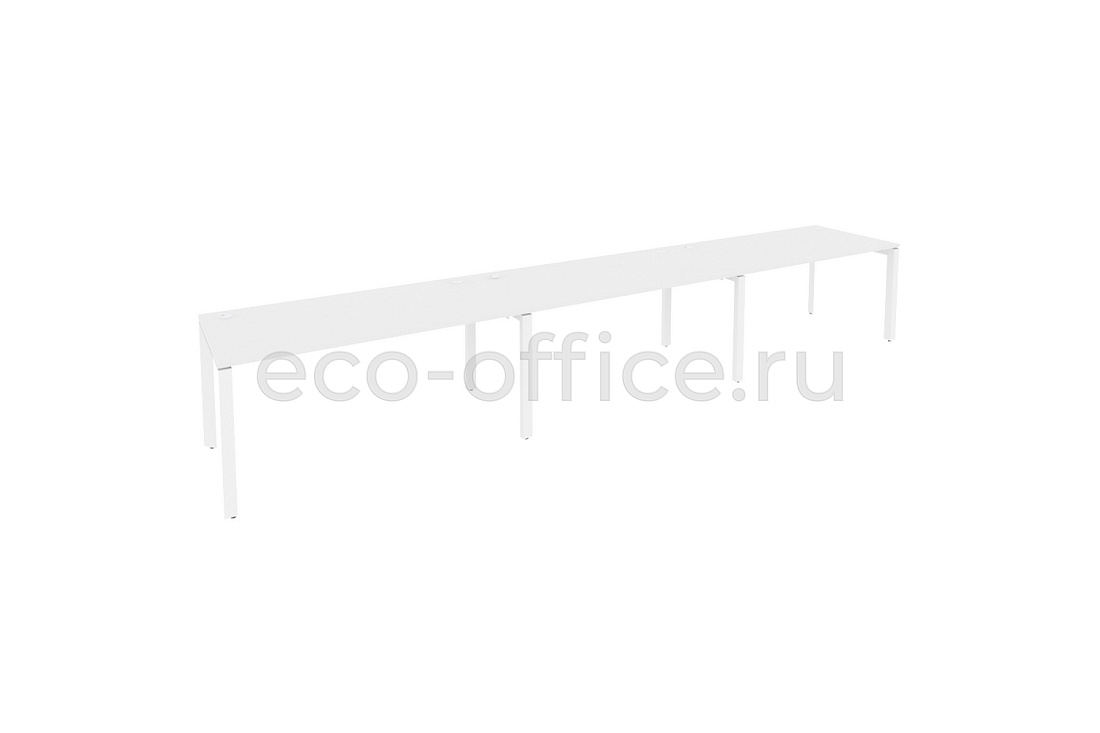 Рабочая станция на П-образном м/к ONIX O.MP-RS-3.4.8 Белый Бриллиант / Белый металл  купить в Тюмени