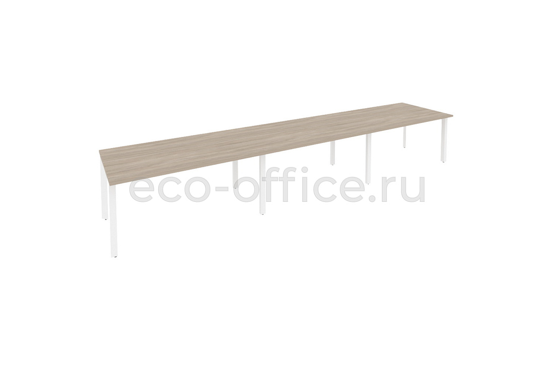 Стол переговорный (3 столешницы) ONIX O.MP-PRG-3.4 Дуб Аттик / Белый металл  купить в Тюмени