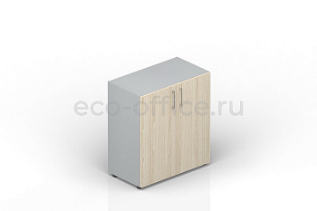 Шкаф для документов низкий EMLS762 Светлый дуб / Белый купить в Тюмени
