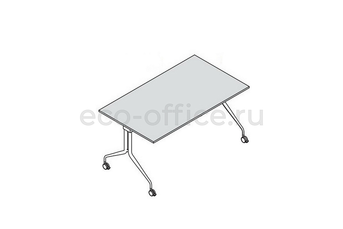 Стол с откидывающейся столешницей 180х80 см на колесах PIEGO 151003 Dark poplar / Chromed  стоимость
