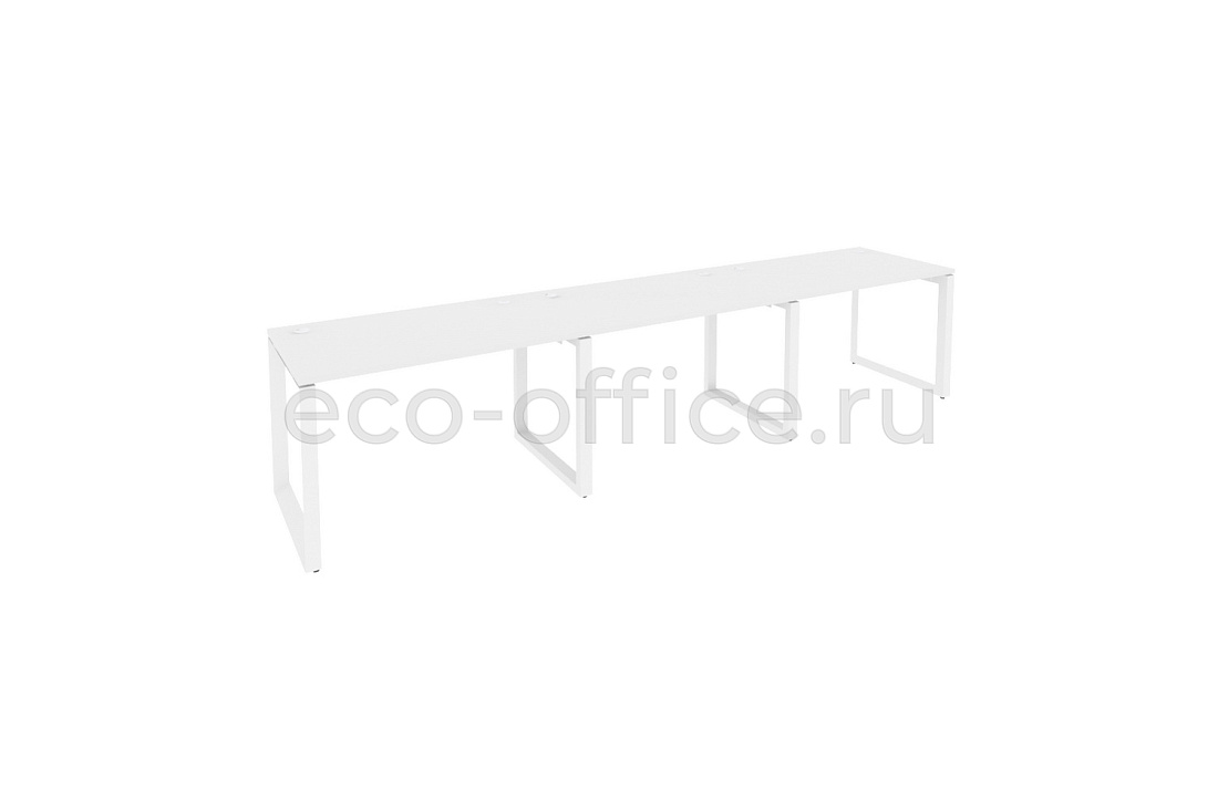 Рабочая станция на O-образном м/к ONIX O.MO-RS-3.2.7 Белый Бриллиант / Белый металл  купить в Тюмени
