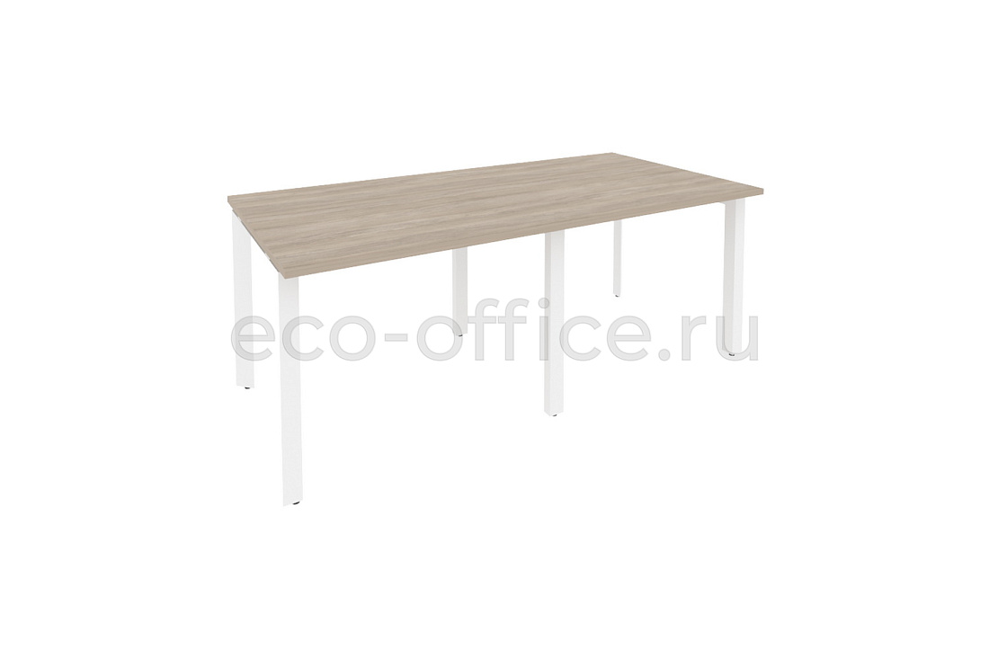Стол переговорный (2 столешницы) ONIX O.MP-PRG-2.1 Дуб Аттик / Белый металл  купить в Тюмени