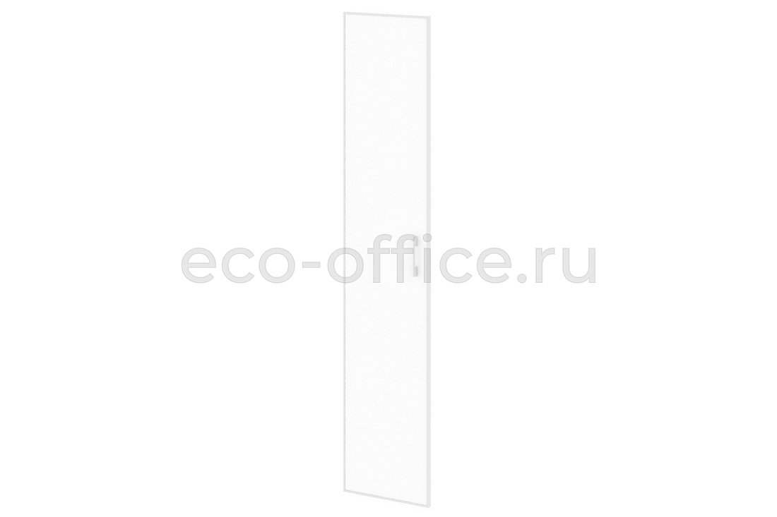 Дверь высокая стеклянная левая YALTA LT.S-1 R (L) white Белое стекло купить в Тюмени