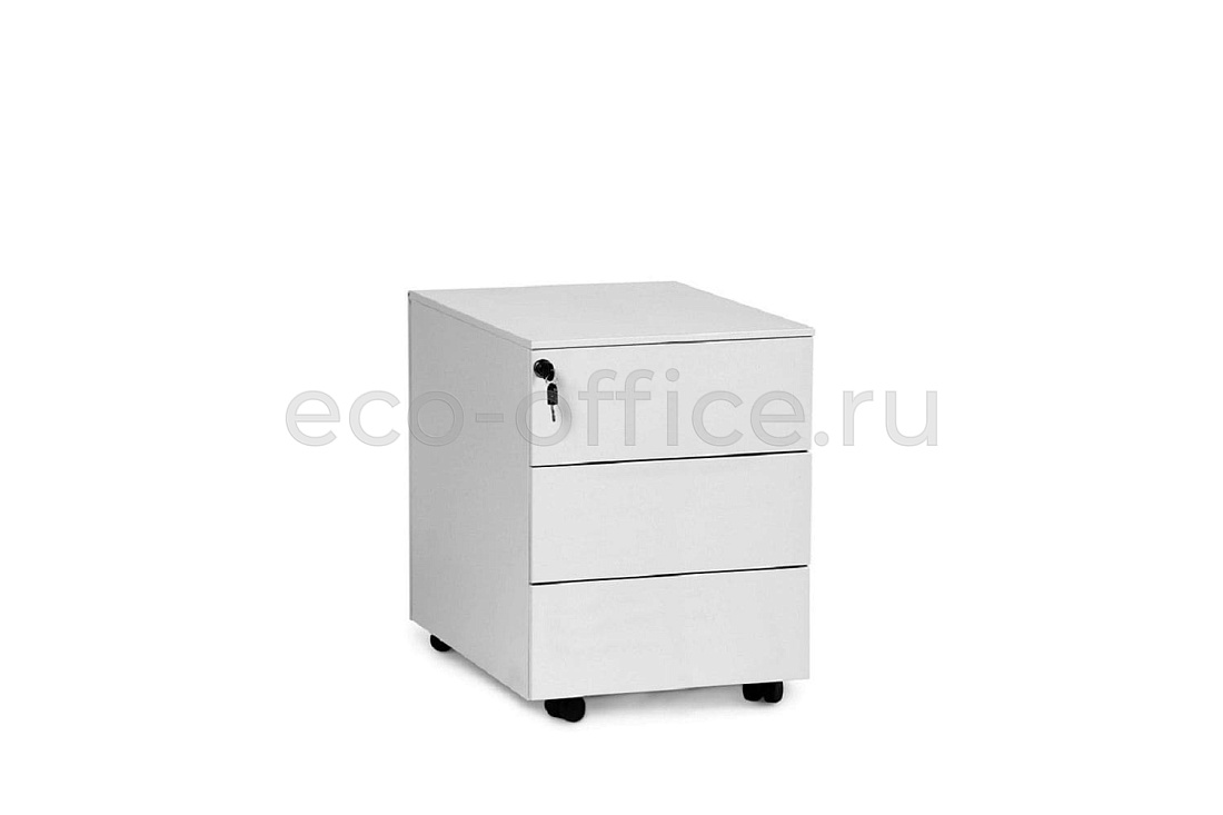 Тумба мобильная 3 ящика UNI CP3 BI / 5133335901 Белый купить в Тюмени