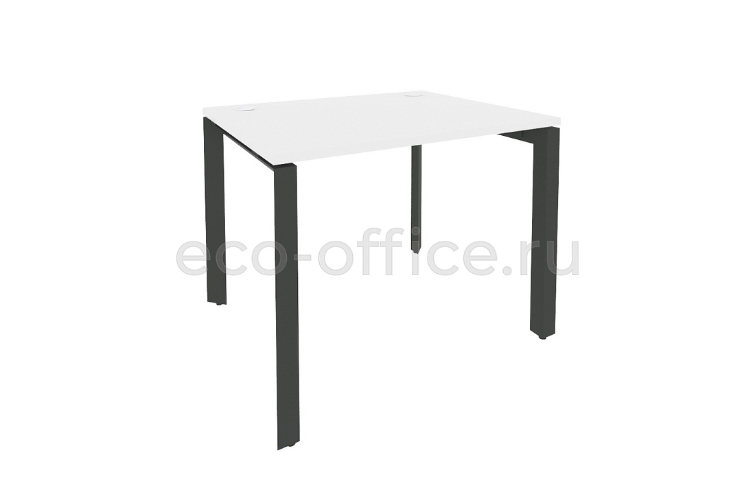 Стол рабочий на П-образном м/к ONIX O.MP-SP-1.8 Белый Бриллиант / Антрацит металл  купить в Тюмени