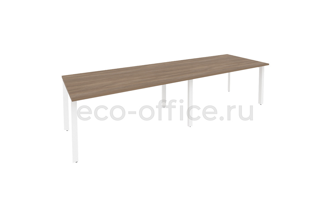 Стол переговорный (2 столешницы) ONIX O.MP-PRG-2.4 Дуб Аризона / Белый металл  купить в Тюмени