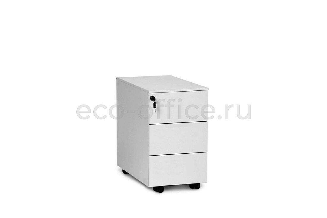Тумба мобильная 3 ящика узкая UNI СSP3 BI / 5133764901 CS3 BI / 5133359901Белый купить в Тюмени