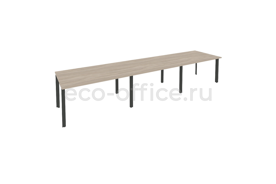 Стол переговорный (3 столешницы) ONIX O.MP-PRG-3.3 Дуб Аттик / Антрацит металл  купить в Тюмени