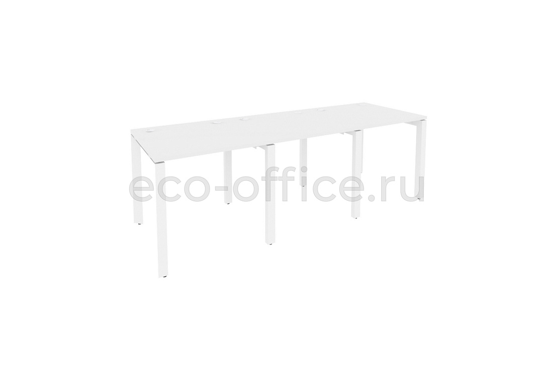 Рабочая станция на П-образном м/к ONIX O.MP-RS-3.0.8 Белый Бриллиант / Белый металл  купить в Тюмени
