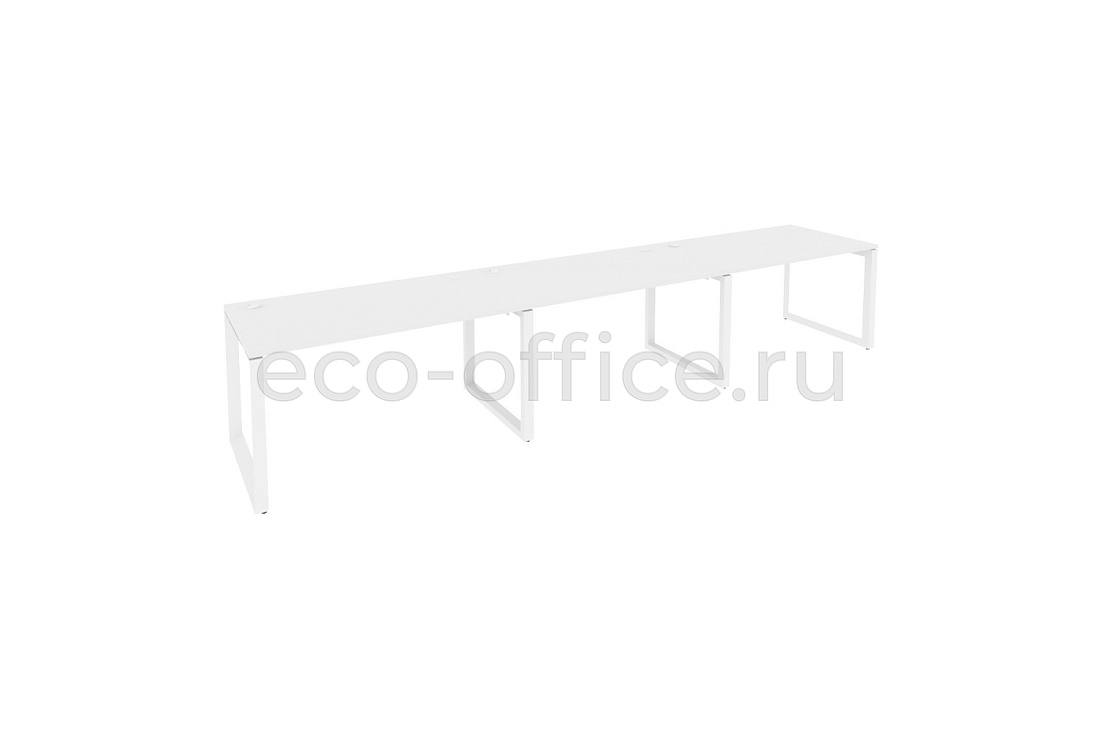 Рабочая станция на O-образном м/к ONIX O.MO-RS-3.3.8 Белый Бриллиант / Белый металл  купить в Тюмени
