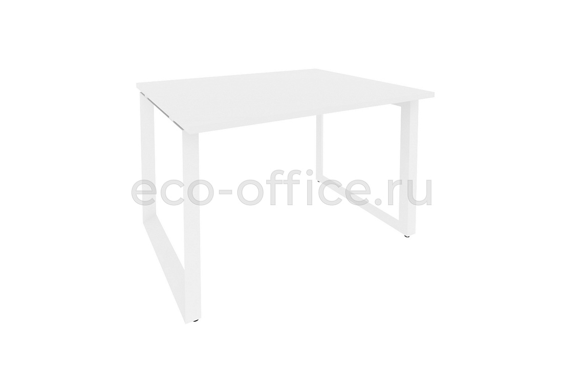 Стол переговорный (1 столешница) ONIX O.MO-PRG-1.2 Белый Бриллиант / Белый металл  купить в Тюмени