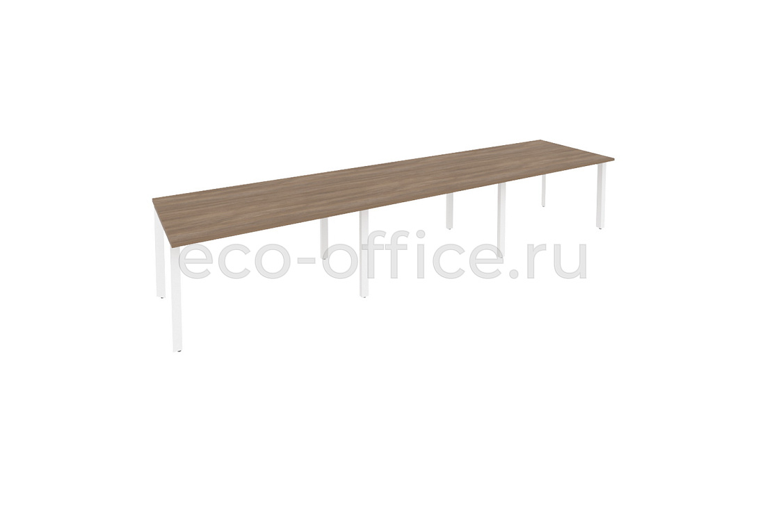 Стол переговорный (3 столешницы) ONIX O.MP-PRG-3.3 Дуб Аризона / Белый металл  купить в Тюмени