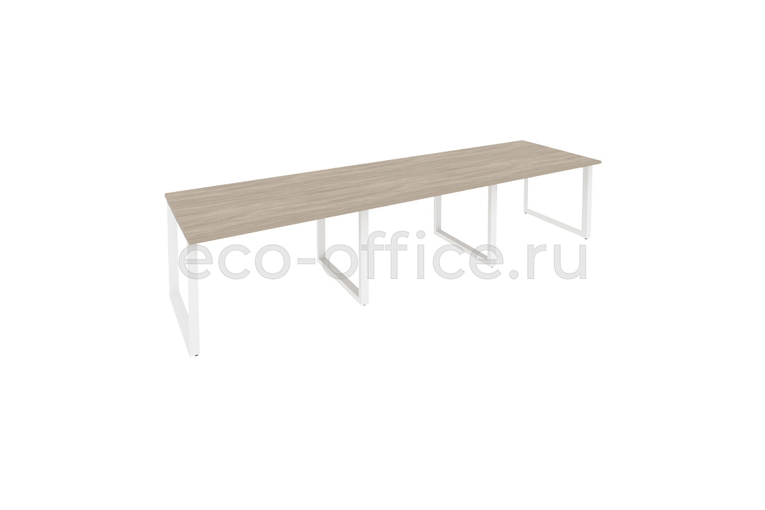 Стол переговорный (3 столешницы) ONIX O.MO-PRG-3.2 Дуб Аттик / Белый металл  купить в Тюмени