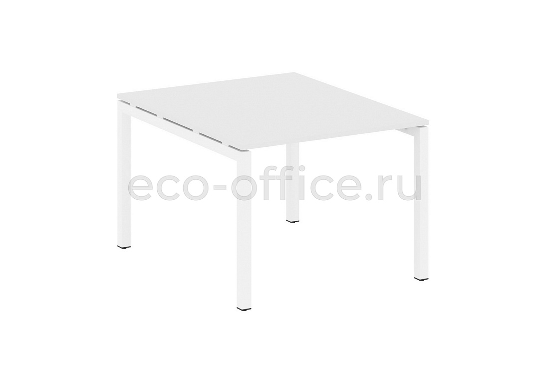 Стол переговорный (1 столешница) METAL SYSTEM QUATTRO 5x5 50БП.ПРГ-1.1 Белый / Белый металл купить в Тюмени