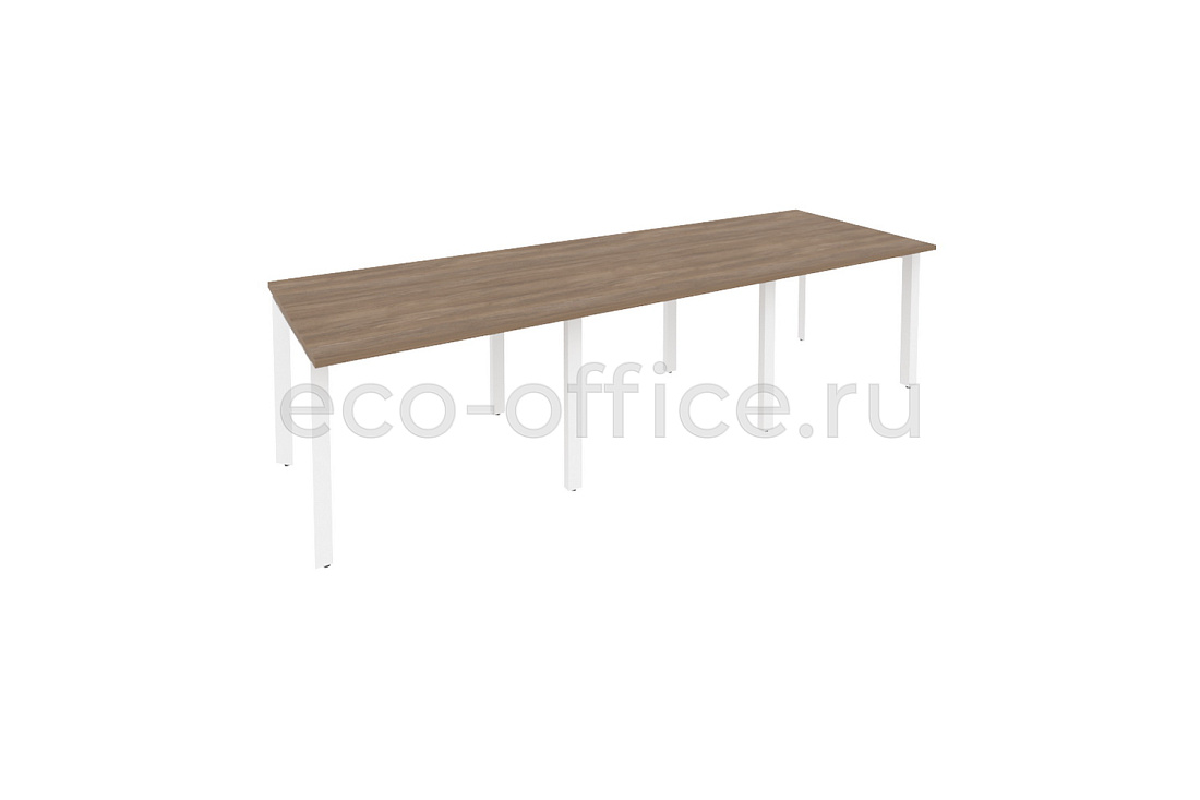 Стол переговорный (3 столешницы) ONIX O.MP-PRG-3.1 Дуб Аризона / Белый металл  купить в Тюмени