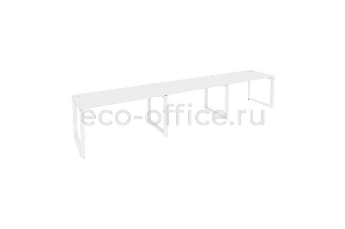 Рабочая станция на O-образном м/к ONIX O.MO-RS-3.3.7 Белый Бриллиант / Белый металл  купить в Тюмени