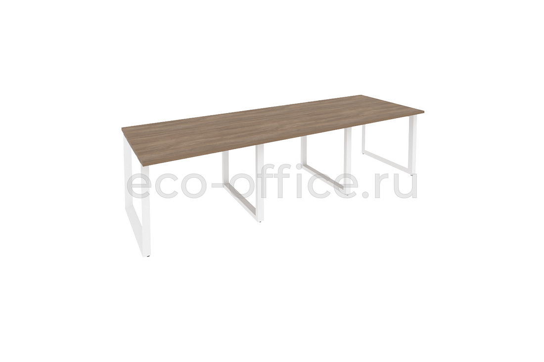 Стол переговорный (3 столешницы) ONIX O.MO-PRG-3.1 Дуб Аризона / Белый металл  купить в Тюмени