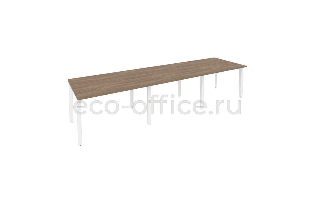Стол переговорный (3 столешницы) ONIX O.MP-PRG-3.2 Дуб Аризона / Белый металл  купить в Тюмени
