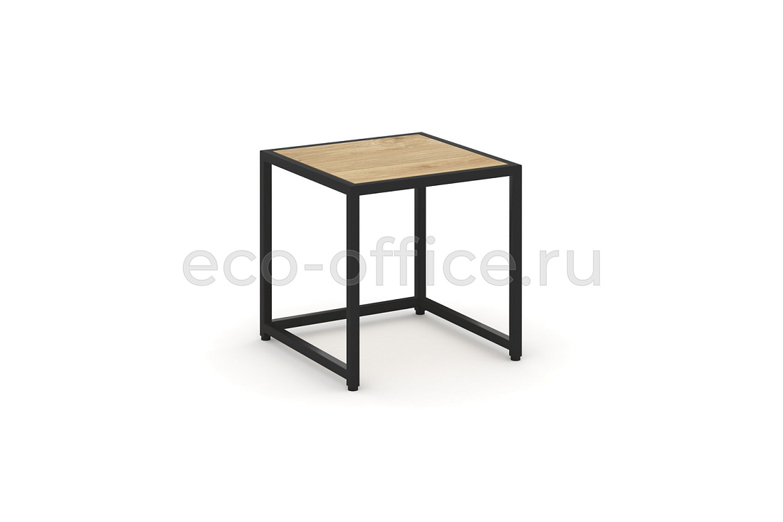 Стол журнальный LOFT VR.L-SJK-40 Тиквуд Светлый / Чёрный металл купить в Тюмени